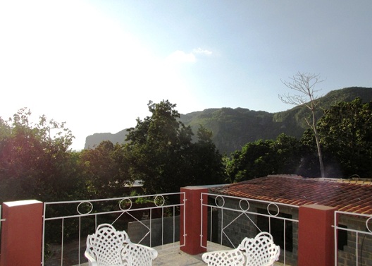 'View from roof terrace' Casas particulares are an alternative to hotels in Cuba.